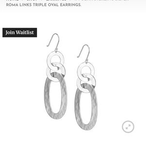 IPPOLITA ROMA Sterling Silver 3 link  ROMA Dangle earrings